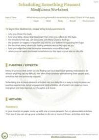 mindfulness worksheets, 300 Mindfulness Worksheets