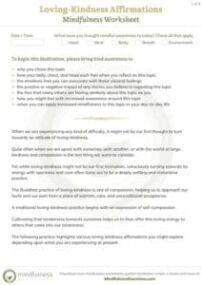 mindfulness worksheets, 300 Mindfulness Worksheets