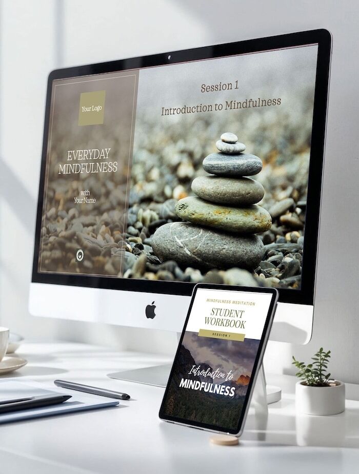 , Mindfulness Teaching Toolkit (sticky footer)