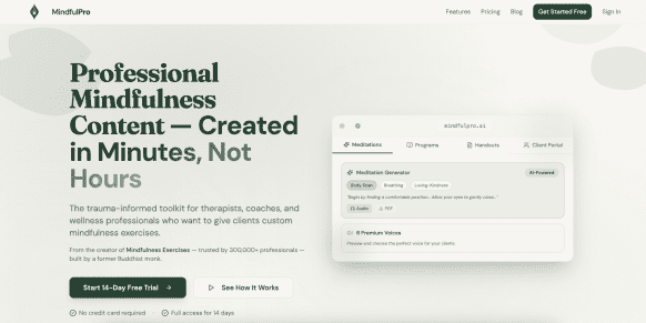 MindfulPro mindfulness exercises, Mindfulness Exercises – Free Meditations for Mindfulness Exercises and Guided Meditations