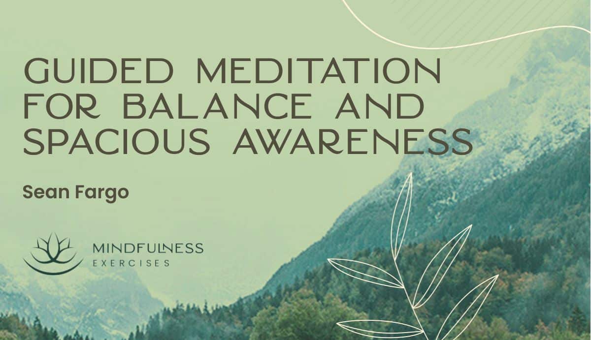 Guided Meditation for Balance and Spacious Awareness with Sean Fargo