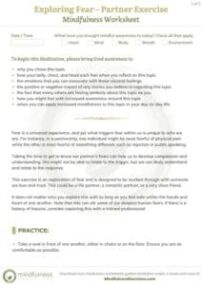 mindfulness worksheets, 300 Mindfulness Worksheets